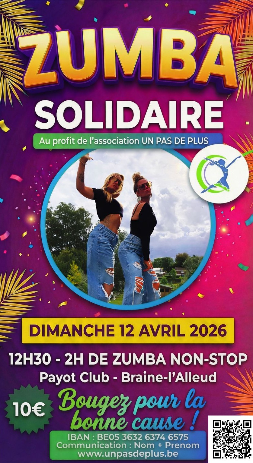 Affiche Zumba Solidaire 2026